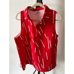 Curvy Plus XXL Ladies Golf Sleeveless Polo Not clingy!! Very Flattering.